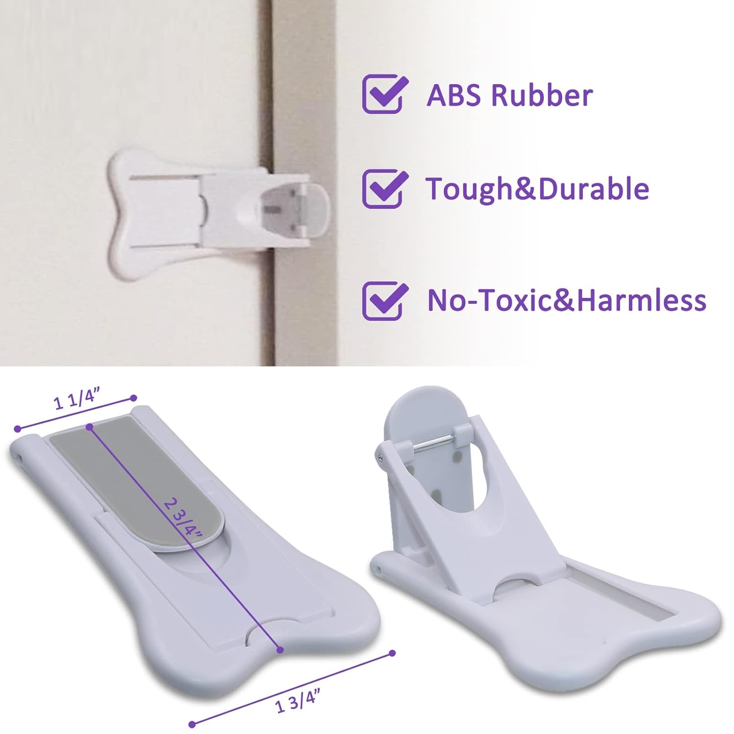 image:imageSliding Door Lock for Child Safety Window Stoppers for Vertical Windows Sliding Glass Door Lock for Baby Proof 2 Pack