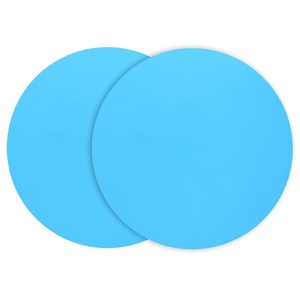 image:imageSilicone Microwave Mat 12 Inch Non Stick Turntable Safe Baking Mat for Kitchen Multi Purpose Heat Resistant Oven Mat Trivet Mat Placemat 2 PackPurpleBlue